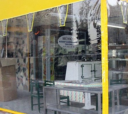 Foça Dikey Şeffaf Store